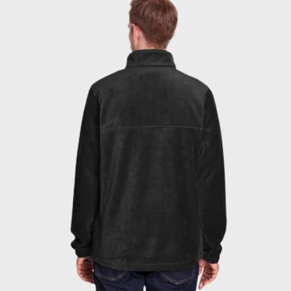 97. Columbia EUC men's quarter zip black fleece top - Picture 2 of 15